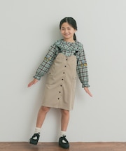 配色釦ジャンスカ(KIDS)