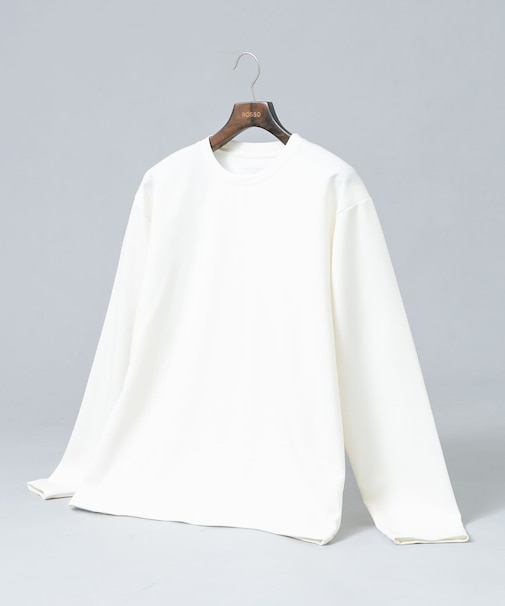 『セットアップ対応/防シワ』ウールジャージークルーネックTシャツ