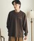 『イージーケア／吸水速乾』シシュウダンボールポンチロングスリーブTシャツ