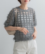 Torrazzo Donna SHEER SHAGGY TOP