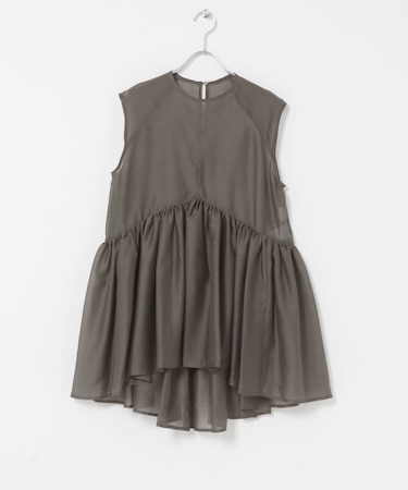 ELENDEEK　SHEER PEPLUM  BLOUSE
