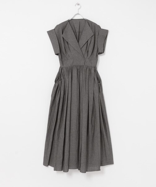 ELENDEEK OPEN COLLAR SHIRT ONE-PIECE