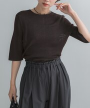 ELENDEEK　2WAY SHEER KNIT
