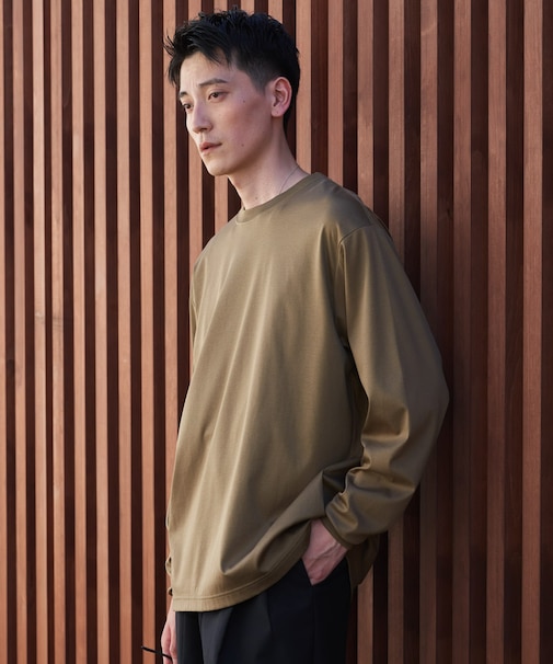 『UR TECH』完声ロングスリーブクルーネックTシャツ