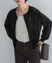 Torrazzo Donna CORD LACE SHEER CARDIGAN