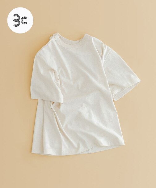 『ユニセックス』commpost リサイクルコットンボックスTシャツ
