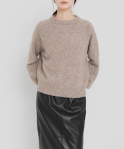 new basic CASHMERE SILK MOULINE KNIT