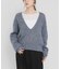 new basic　CASHMERE SILK DEEP V-NECK KNIT