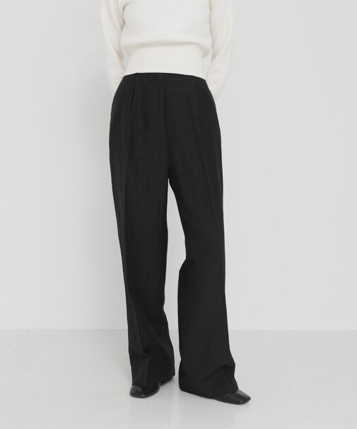 new basic WOOL LINEN PANTS