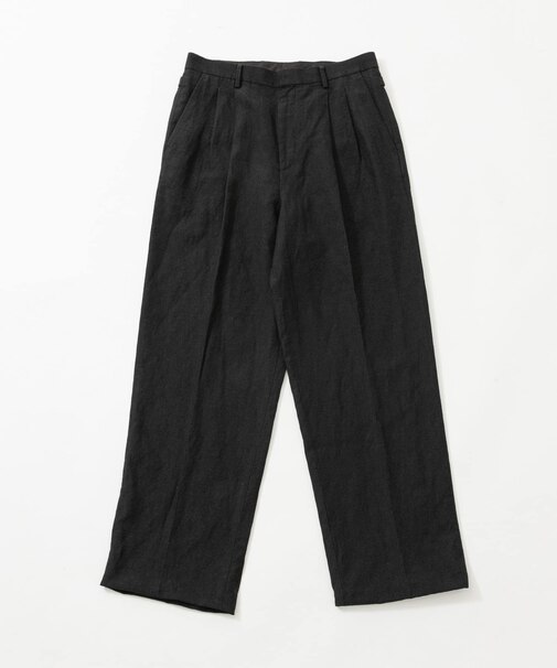 new basic　WOOL LINEN TROUSER