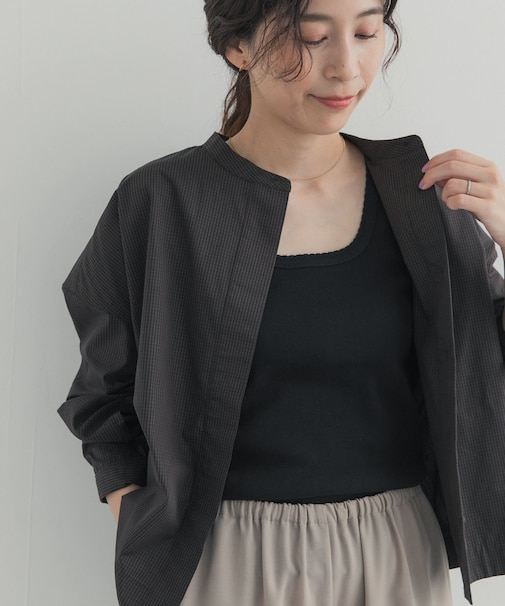 『UVカット/イージーケア/速乾』『UR TECH』Aircare ショートコクーンシャツ 26AW