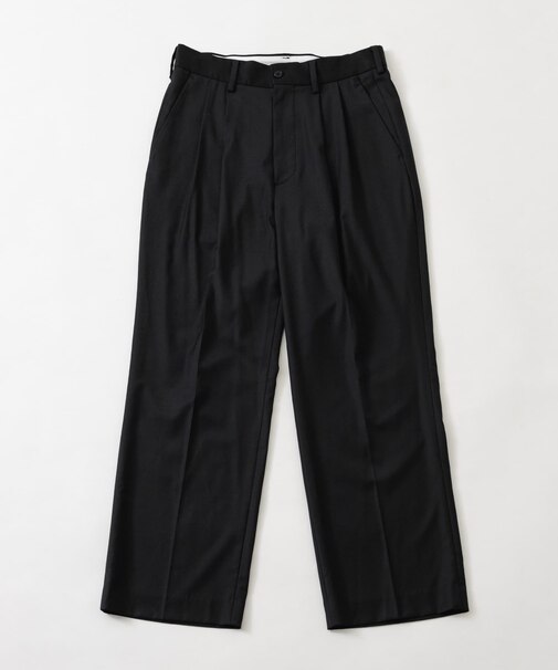 new basic WOOL SILK WIDE SLACKS