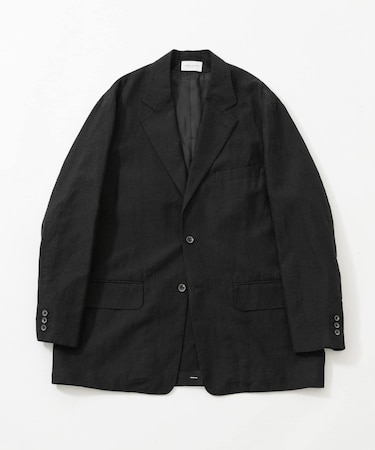 new basic WOOL LINEN SINGLE JACKET