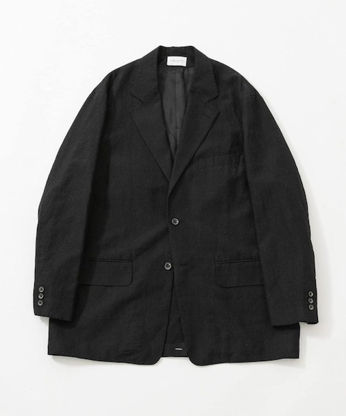 new basic WOOL LINEN SINGLE JACKET