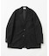 new basic　WOOL LINEN SINGLE JACKET