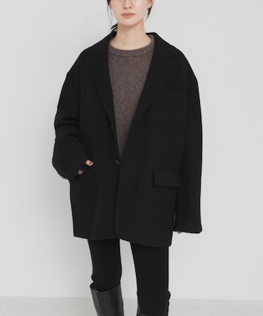 new basic　BOILED WOOL JACKET