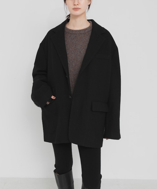 new basic　BOILED WOOL JACKET