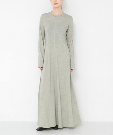 new basic WASHABLE WOOL LONG-SLEEVE ONE-PIECE