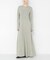 new basic　WASHABLE WOOL LONG-SLEEVE ONE-PIECE
