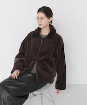 エコファーショートコート