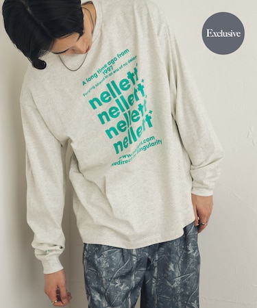『別注』LOVEPOPSTUDIO×SENSE OF PLACE ロングTシャツ