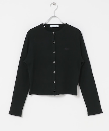 LACOSTE リブジャージーカーディガン