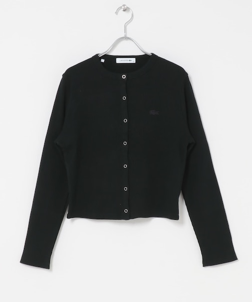 LACOSTE リブジャージーカーディガン
