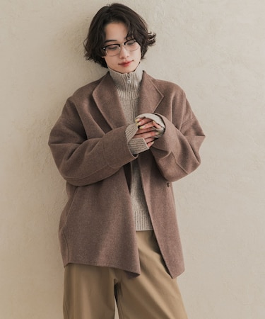 ウールリバーミドルガウンコート 26AW