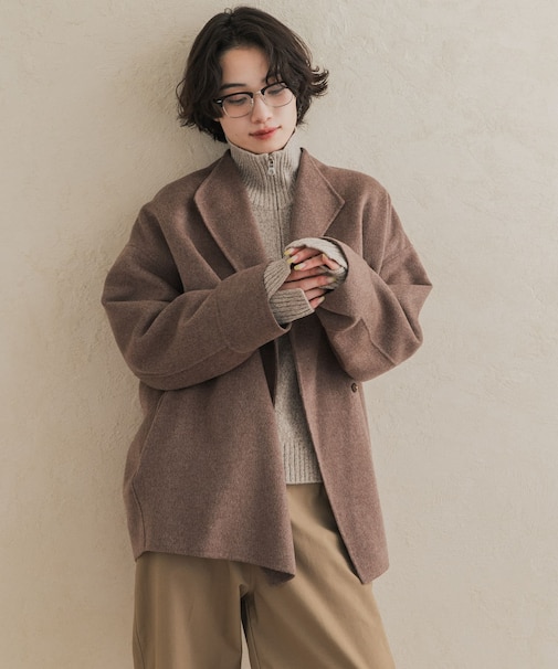 ウールリバーミドルガウンコート 26AW