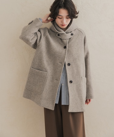 エアリーウールフードコート 26AW