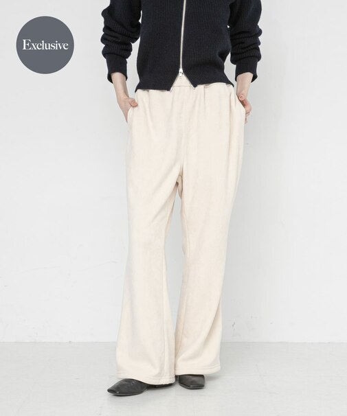 『別注』THOUSAND MILE×URBAN RESEARCH KNIT FLEECE FLARE PANTS