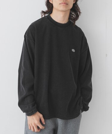 ヴィンテージライクワッフルロングTシャツ