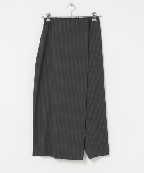 mizuiro ind STRIPE WRAP LIKE PANTS