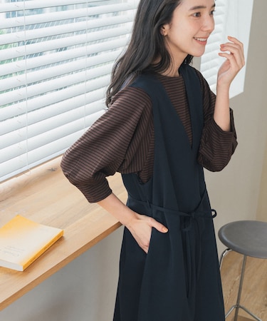 『UR TECH』ツイルフレアジャンパースカート 26AW