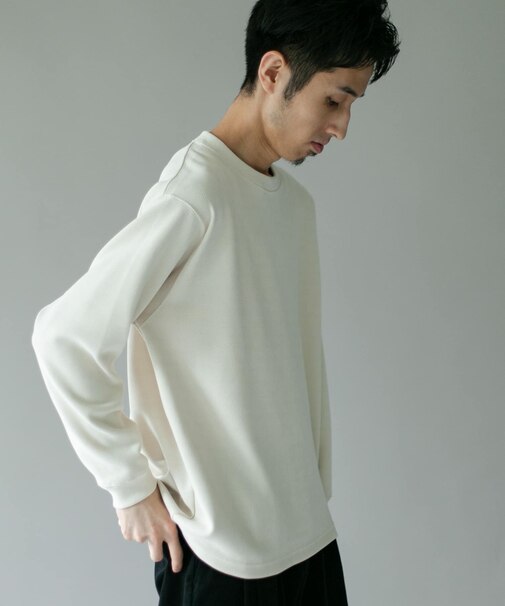 『XLサイズ/WEB限定』コーデュロイタッチクルーネックロングスリーブ Tシャツ