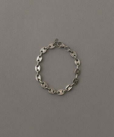 ステンレスダブルホールチェーンブレスレット
