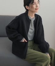 『一部WEB限定カラー』ニットZIPブルゾン
