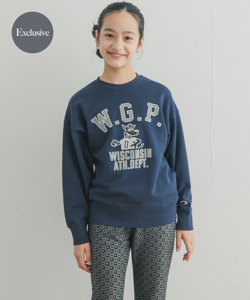『150サイズ』『別注』Champion×DOORS アニマルプリント SWEATSHIRTS(KIDS)