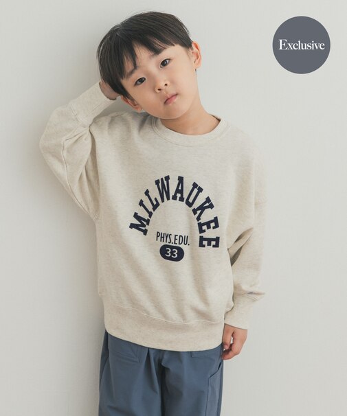 『別注』Champion×DOORS フロッキープリント SWEATSHIRTS(KIDS)