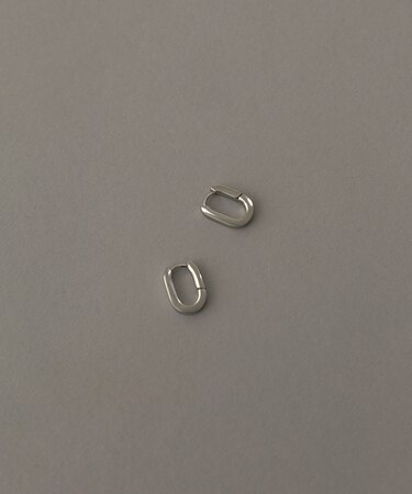ステンレスオーバルワンタッチピアス