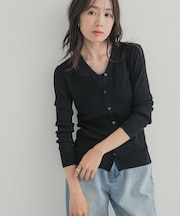 『WEB限定』Vネックリブカーディガン 26AW