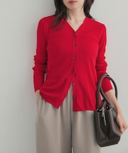 『WEB限定』Vネックリブカーディガン 26AW