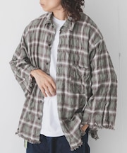 ARMY TWILL　Checked Utility Shirts