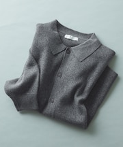 『一部WEB限定カラー』『洗濯可』スウェットライクニットカーディガン