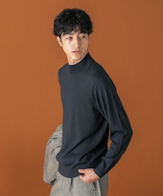 LIFE STYLE TAILOR　マシンウォッシャブルハイゲージモックニット