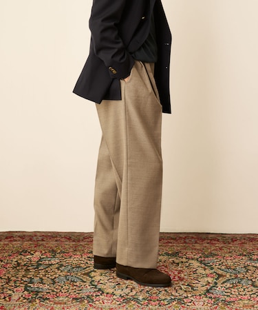 LIFE STYLE TAILOR REDA アウトタックパンツ