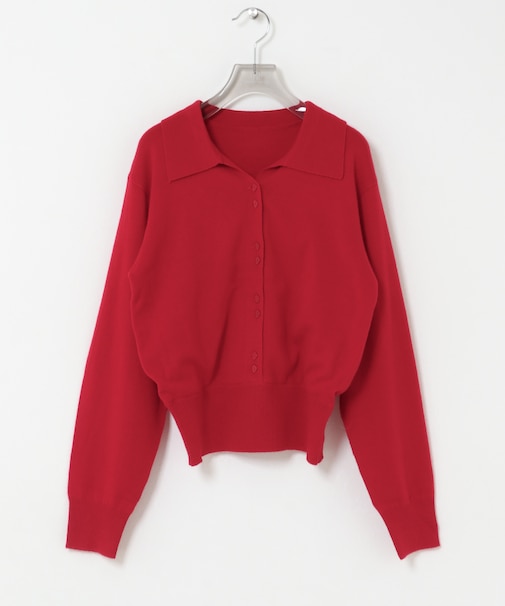 crinkle crinkle crinkle　SLOW OFF KNIT TOP