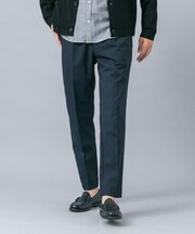 『セットアップ対応/防シワ』ストレッチウールテーパードスラックス
