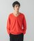 FUR WOOL V-NECK KNIT