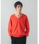 FUR WOOL V-NECK KNIT